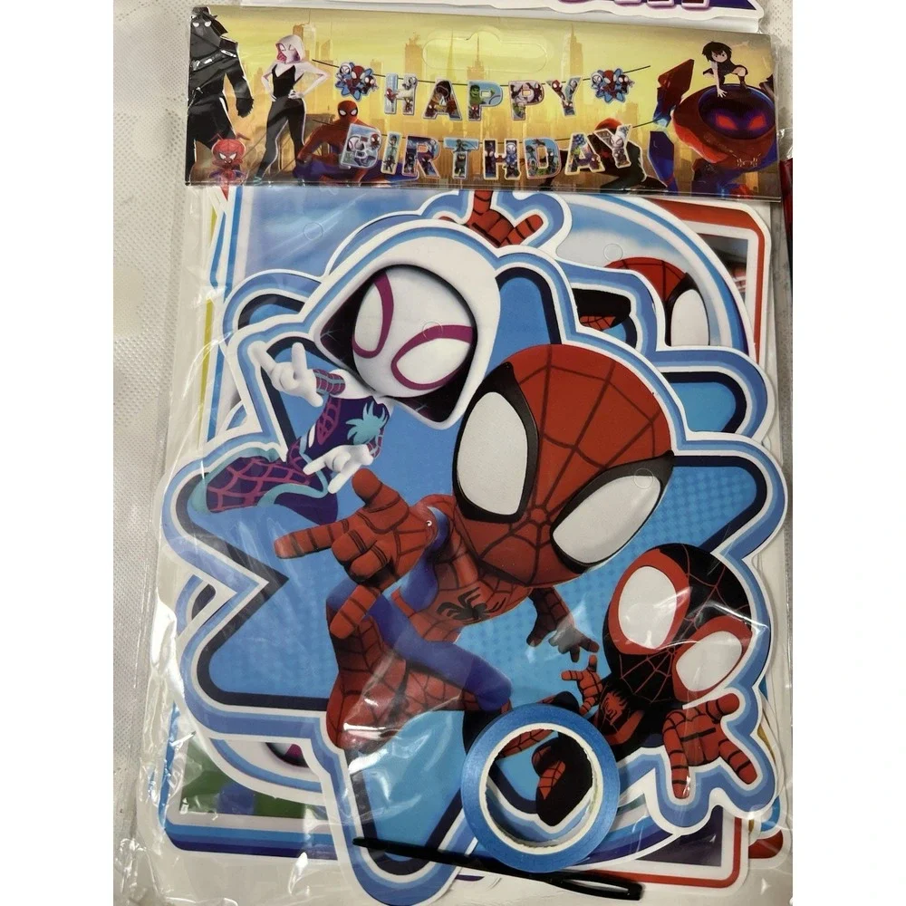 81 Pcs Spiderman And Friends Assorted Birthday Party Supply Set